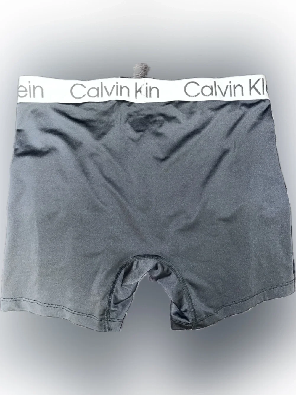 Calvin Klein Black Briefs Silver Branded Waistband men’s med euc workout shorts